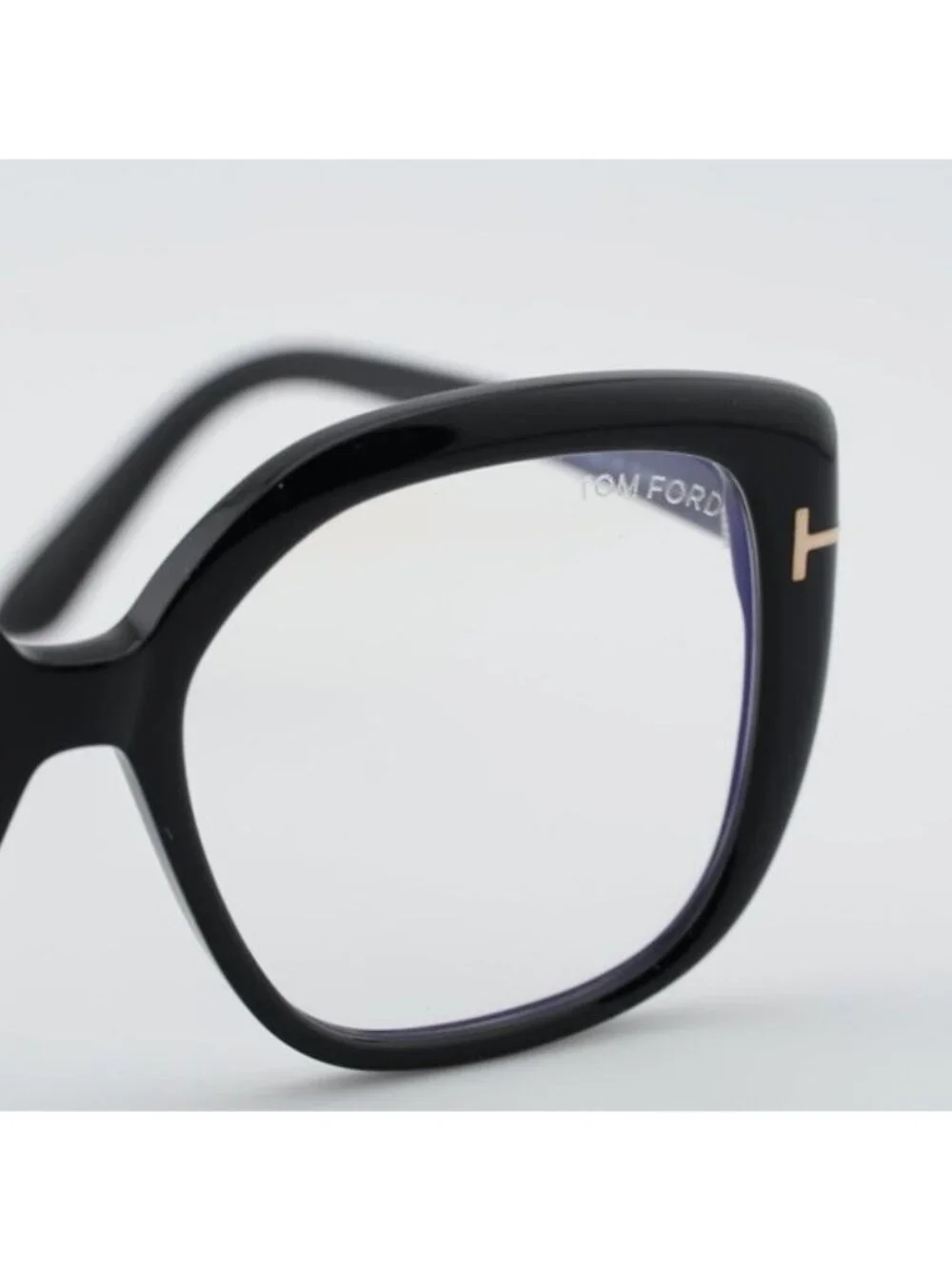 Tom Ford FT6043-B 001 Eyeglasses Black 53mm Square Frame, Blue Light Block